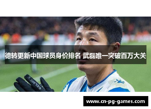 德转更新中国球员身价排名 武磊唯一突破百万大关