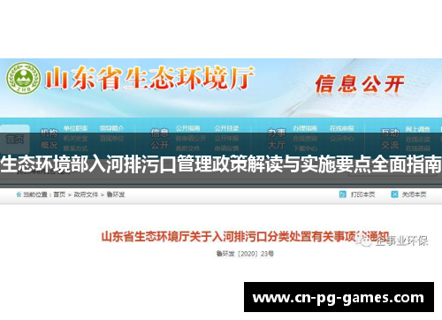 生态环境部入河排污口管理政策解读与实施要点全面指南