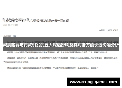 魏震禁赛与罚款引发的五大深远影响及其对各方的长远影响分析